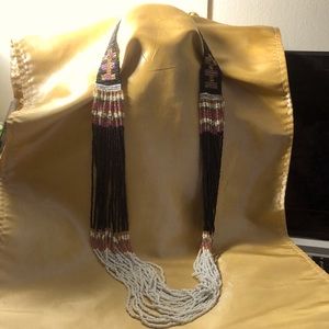 Beautiful beaded multi strand necklace